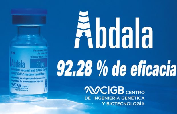 Cuba. Abdala, con tres dosis, tiene una eficacia de 92,28 %