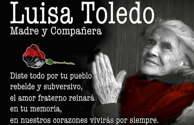 Chile. Represión de carabineros en el funeral de Luisa Toledo