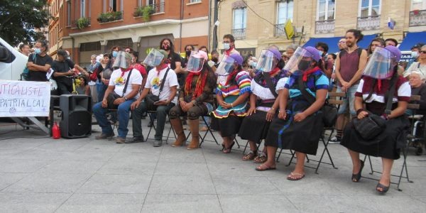 México. «¡Hasta la vida siempre!» Festejan la llegada del Escuadrón zapatista en su primera etapa en Francia