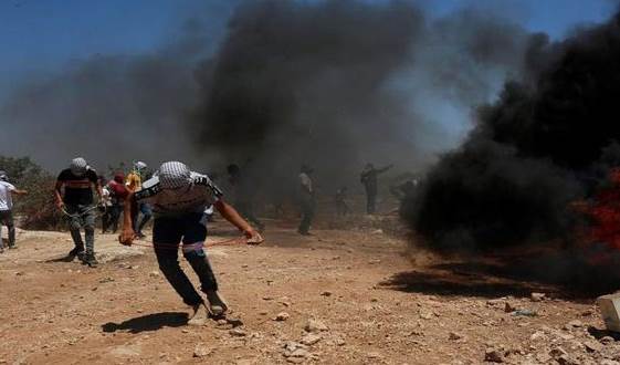 Palestina. Heridos palestinos por agresión israelí a manifestación al norte de Naplusa