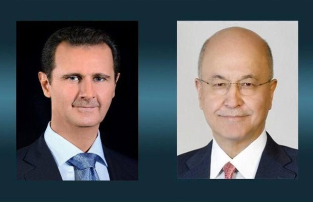 Siria. Bashar al Assad y Barham Salih, de Irak, hablan sobre el reforzamiento de la cooperación entre ambos países