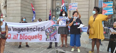 Catalunya. Acto contra el bloqueo y las injerencias en solidaridad con la Revolución cubana