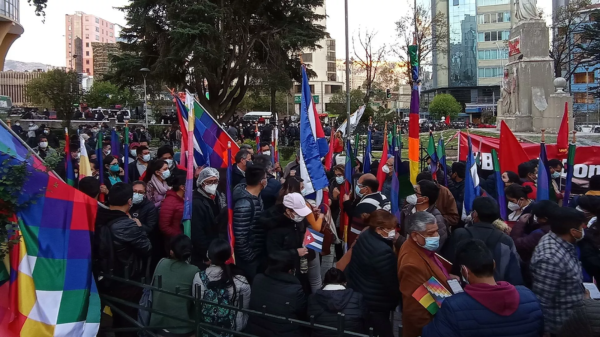 Manifestación en Bolivia en apoyo del Gobierno cubano - Sputnik Mundo, 1920, 15.07.2021