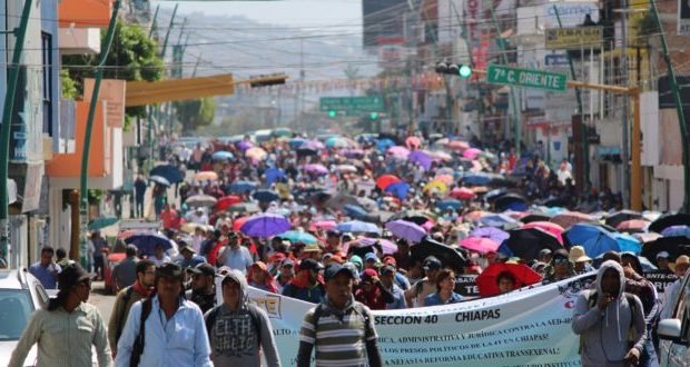 México. Chiapas: Magisterio exige la libertad de José Luis Sánchez Huerta, luchador social encarcelado por la «4T»