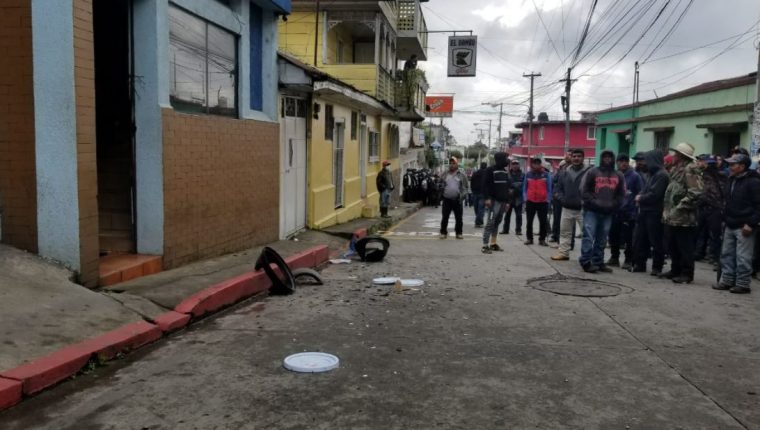 Sede de Gobernación Departamental de San Marcos, que sufrió daños durante una protesta. (Foto Prensa Libre: Cristian Cass)