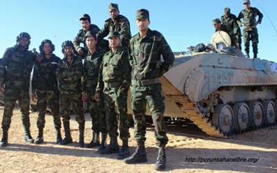 Sahara Occidental. Gran parte de una base militar marroquí en Fadret El Bir destruida hoy por la artillería saharaui