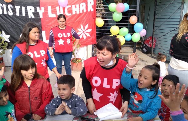 Argentina: La militancia barrial de la OLP-Resistir y Luchar festejó el Día de las infancias