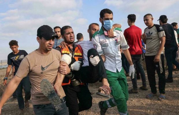 Palestina. Ocupación israelí reprime manifestación en Gaza e hiere a 42 manifestantes, diez de ellos niños
