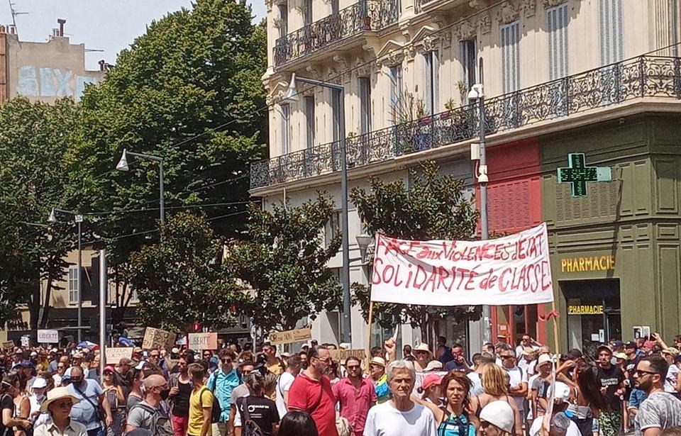 Comunicado de las juventudes comunistas de Marsella contra el pasaporte sanitario