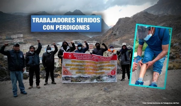 Perú. Represión policial contra trabajadores de minera Argentum deja 21 heridos