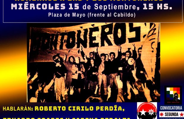 Argentina. Numerosos saludos al acto que recordará a las y los Montoneros, a realizarse este miércoles a las 15 horas en Plaza de Mayo