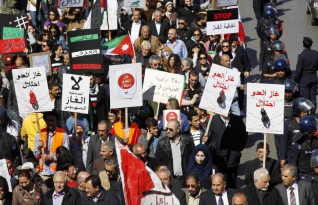 Jordania. Manifestantes jordanos piden la cancelación de un acuerdo de gas con “Israel”