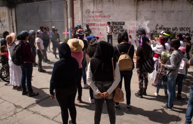 Feminismos. Protestan por triple feminicidio en Chimalhuacán