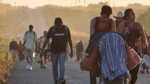 Migrantes. Gobierno de México resguarda seguridad de caravana