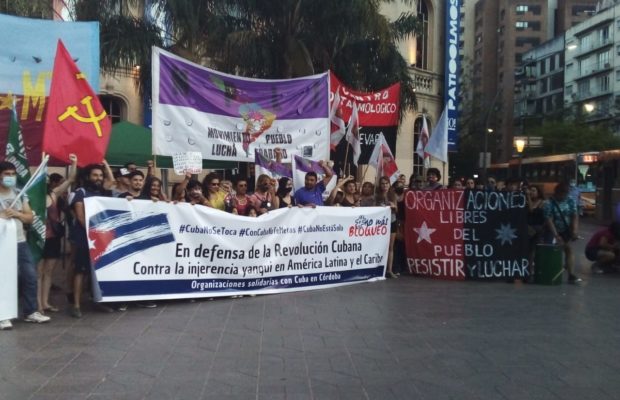 Argentina. También en Córdoba se realizó manifestación solidaria con Cuba revolucionaria (fotoreportaje)
