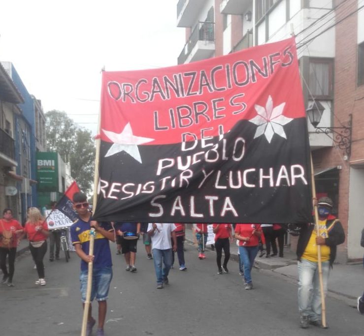 Argentina. En Paraná y en Salta marchó la OLP-Resistir y Luchar contra el FMI