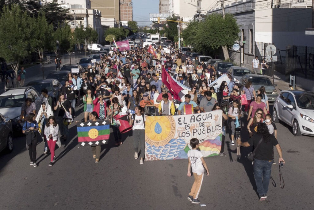 Protesta contra la zonificación minera en Chubut