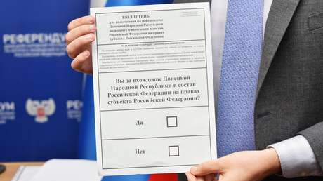 Comienzan los referéndums en las repúblicas del Donbass, Jersón y Zaporozhie para unirse a Rusia