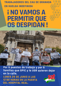 La huelga de los trabajadores del CAU en la UGR suma 10 días – La otra Andalucía