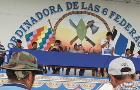Bolivia. Coordinadora del Trópico de Cochabamba anuncia levantamiento general si no hay elecciones el 6 de septiembre