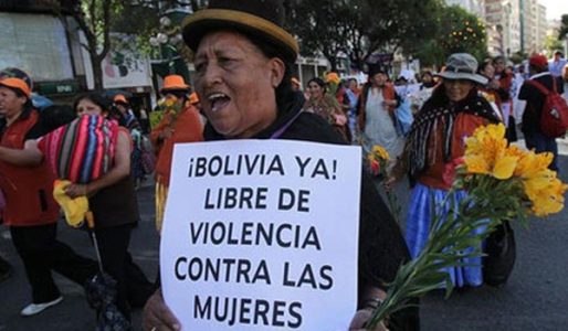 Bolivia. Hasta ahora fueron reportadas 100 mujeres asesinadas en el país