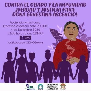 México. Piden prórroga a la CIDH para entregar informe sobre Ernestina Ascencio