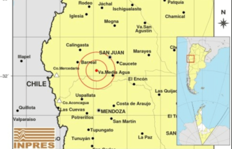 Argentina. Fuerte sismo de 6.4 de magnitud en San Juan