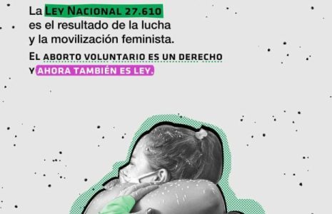 Argentina. Entró en vigencia la Ley de Interrupción Voluntaria del Embarazo