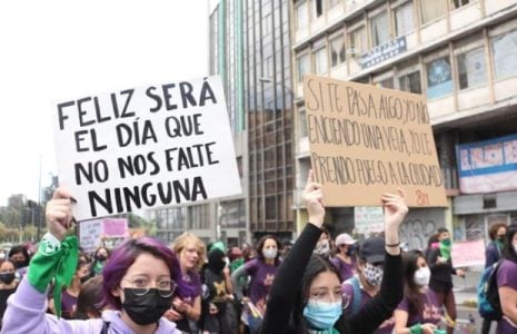Ecuador. 8M:Cientas de mujeres se tomaron el Centro Histórico de Quito