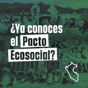 Perú. Presentan el Pacto Ecosocial, texto estratégico para enfrentar la crisis