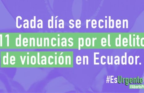 Ecuador. Colectivos de mujeres demandan despenalización del aborto