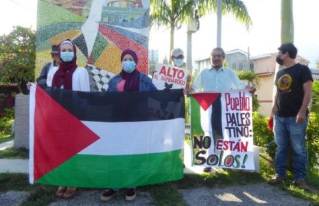 El Salvador. Movilización por Palestina en el día en que se recuerda la Nakba