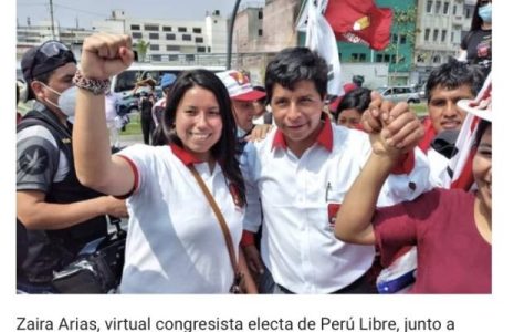 Perú. Zaira Arias, referenta juvenil de Perú Libre: «Después de siglos de abandono de la población se respiran nuevos aires en el país»