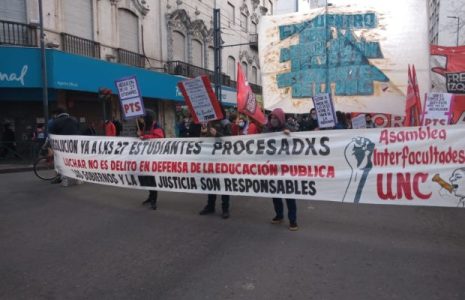 Argentina. Córdoba. Marcha por la absolución de lxs 27 estudiantes de la UNC