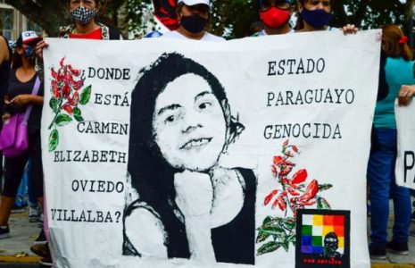 Paraguay. Desde la prisión, Cármen Villalba llama a seguir la lucha por la aparición de Lichita