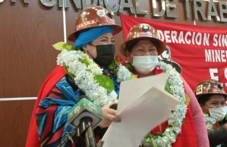 Bolivia. Ministra Prada: Las mujeres mineras seguirán siendo vanguardia y luz de las luchas contra las dictaduras