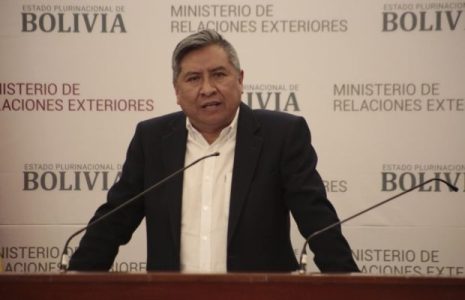 Bolivia. Canciller Rogelio Mayta: «Nuestro país tiene alto nivel de reconocimiento por su lucha por la democracia, derechos humanos y justicia tras el golpe de Estado»