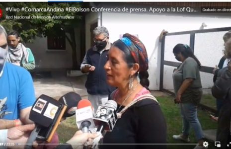 Nación Mapuche. Rueda de prensa desde Cuesta del Ternero, después de la asamblea en apoyo al Lof Quemquemtrew sitiado por uniformados (video)
