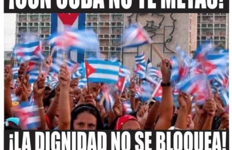 Argentina. Convocan el lunes 15 concentración frente a la embajada cubana para apoyar a la Revolución y repudiar maniobras desestabilizadoras de EE.UU.