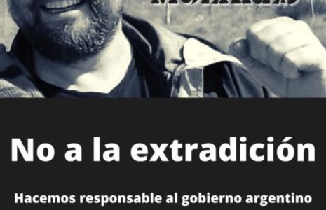 Argentina. Comunicado del MRP sobre el traslado de Facundo Molares al penal de Rawson