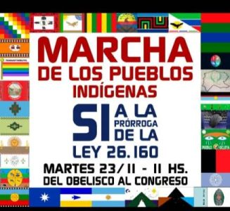 Nación Mapuche. Coordinadora del Parlamento Mapuche-Tehuelche: exigimos prorroga de la Ley 26160