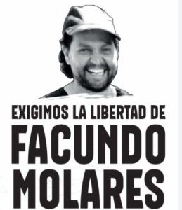 Argentina. Se redobla la campaña solidaria por la libertad del comunicador popular Facundo Molares, preso político en Rawson /Este martes habrá movilización en CABA