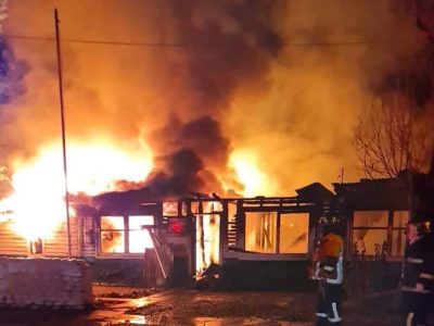 Nación Mapuche. Incendio destruyó retén de Carabineros en Rucalhue, comuna de Quilaco