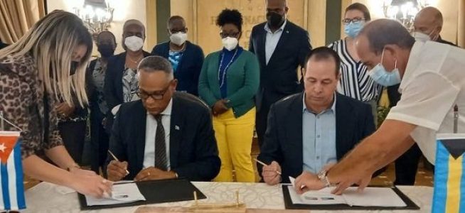 Cuba. Ministros de Salud de Cuba y Bahamas firman acuerdo de cooperación para respuesta de emergencia a la COVID-19