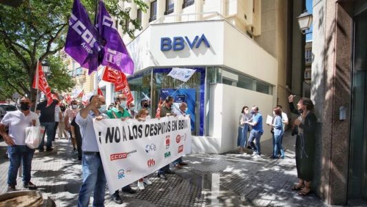 90% de seguimiento en la huelga de BBVA en Andalucía