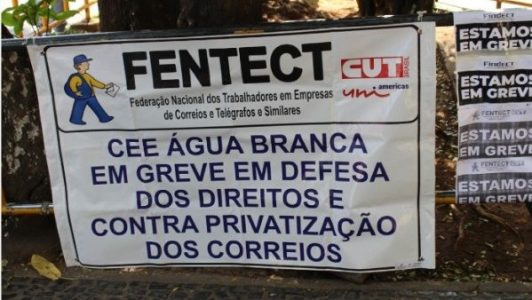 Brasil. Trabajadores de Correos anuncian paro de labores