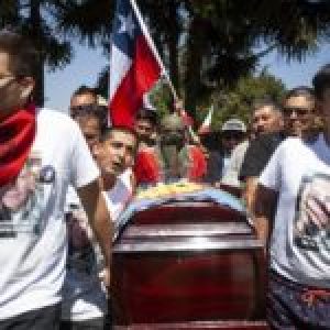Chile. El funeral de Cristián Valdebenito: el último adiós a un Primera Línea