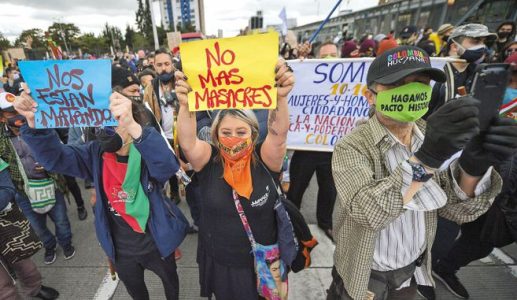 Colombia: Paro nacional masivo. Movilizaciones y bloqueos abarcaron todo el país