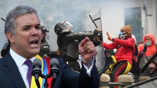 Continúa la represión del gobierno de Duque a manifestantes en Colombia