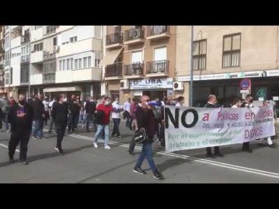 Huelva: Manifestación de los trabajadores de la refinería La Rábida-CEPSA denuncia presiones de la empresa